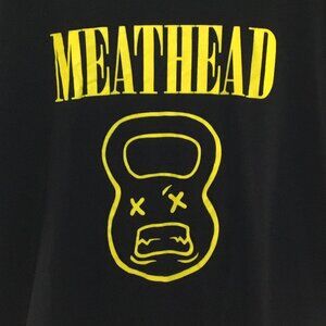 Meathead Nation Short Sleeve T-Shirt Men's Size XL Body Building Humor
